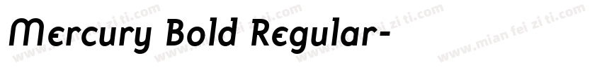 Mercury Bold Regular字体转换